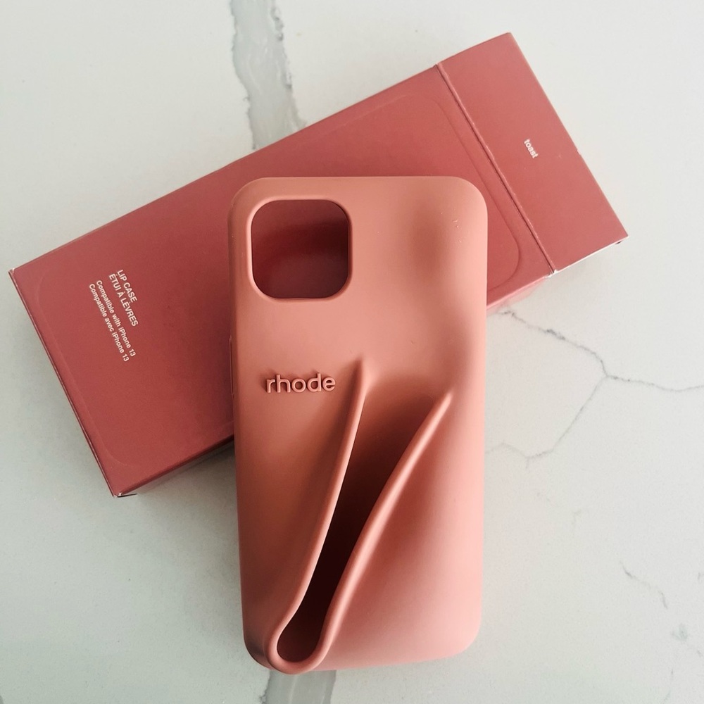RHODE Brown iPhone Case with Finger Loop